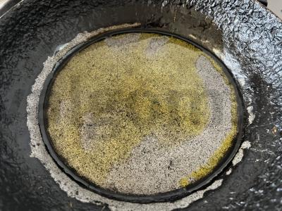 Naudingas avižų blynas su pienu ir varškės-bananų įdaru Žingsnis 5