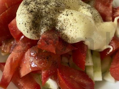 Daržovių ir vištienos salotas Žingsnis 4