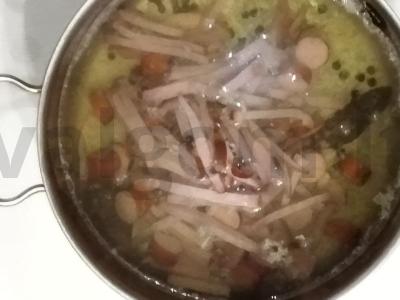 Klasikinė mišri sriuba ant mėsos sultinio Žingsnis 3