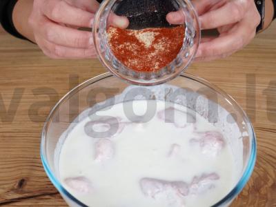 Kepti aštrūs sparneliai kaip KFC Žingsnis 3