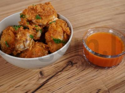 Kepti aštrūs sparneliai kaip KFC pagrindine nuotrauka