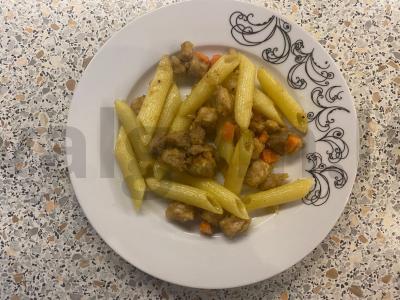 Makaronai su kiauliena ir daržovėmis, kepti orkaitėje Žingsnis 17