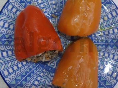 Įdaryti pipirai su kalendra ir baziliku Žingsnis 13