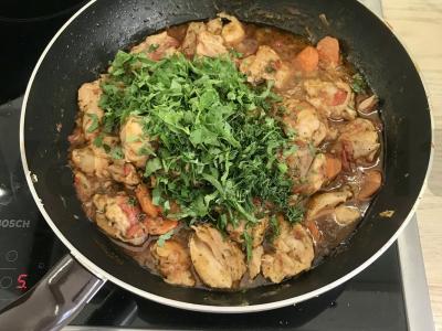 Švelni vištiena pomidorų padaže Žingsnis 8