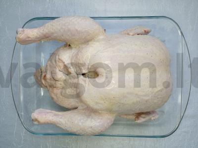 Įdaryta višta su granatais Žingsnis 3