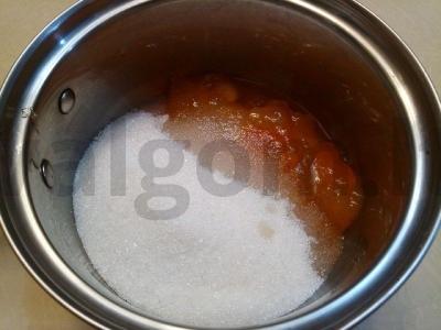 Originalus persimonų džemas su citrina ir konjaku Žingsnis 1