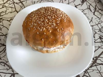 Varškės burgeris pusryčiams pagrindine nuotrauka