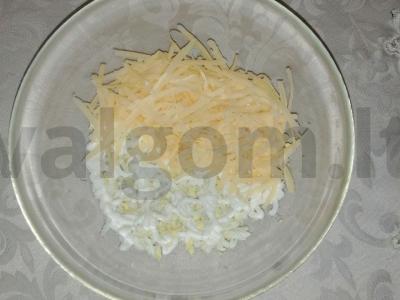 Šventinis granatų salotas Žingsnis 1