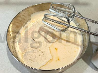 Pankekai iš pieno mišinio Žingsnis 3