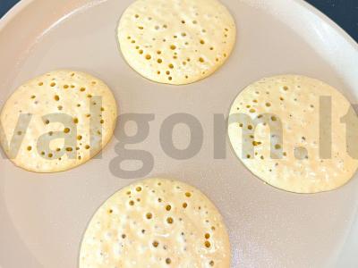 Pankekai iš pieno mišinio Žingsnis 5
