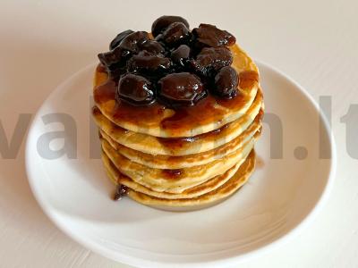 Pankekai iš pieno mišinio pagrindine nuotrauka