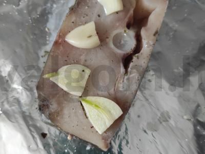 Menkių filė, kepta folijoje Žingsnis 3