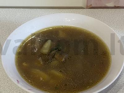 Grybų sriuba pagrindine nuotrauka