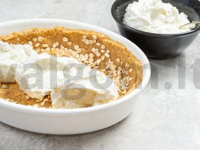 Varškės tortas orkaitėje Žingsnis 1