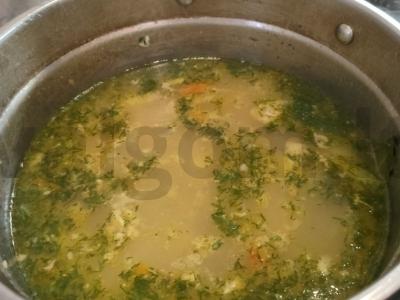 Sriuba su kiauliena ir ryžiais pagrindine nuotrauka