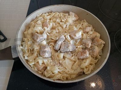 Makaronai lagman su kalakutiena grietinėlės padaže Žingsnis 5