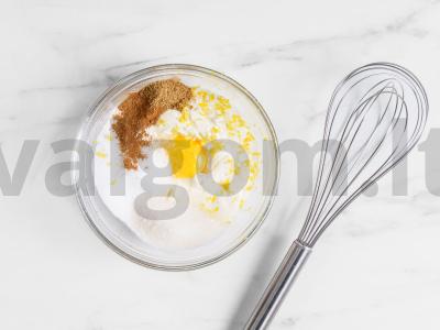 Varškės sausainiai Žingsnis 1