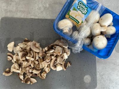 Švelni bulvių apkepas su pievagrybiais Žingsnis 4