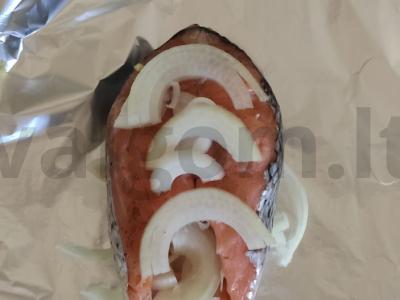 Lašiša, kepta orkaitėje Žingsnis 3