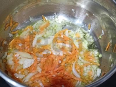 Sriuba su kiauliena ir kvietiniais kukuliais Žingsnis 3