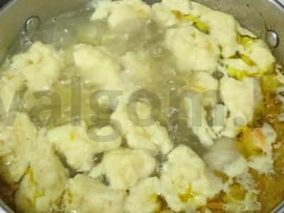 Sriuba su kiauliena ir kvietiniais kukuliais Žingsnis 10