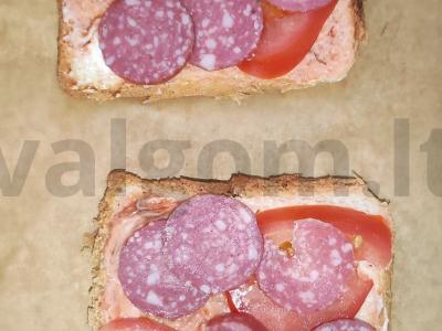 Mini pica su saliami Žingsnis 4