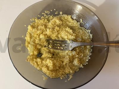 Pšenių košė medaus-bananų padaže Žingsnis 8