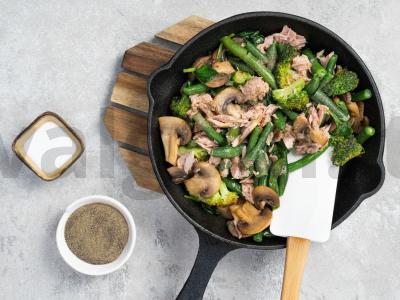 Daržovių troškinys su tunu savo sultyse Žingsnis 2