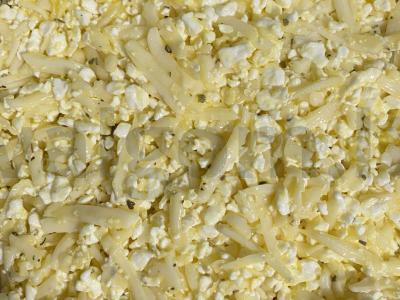 PP trikampiai su varške, kiaušiniu ir sūriu Žingsnis 2