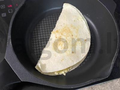 PP trikampiai su varške, kiaušiniu ir sūriu Žingsnis 4