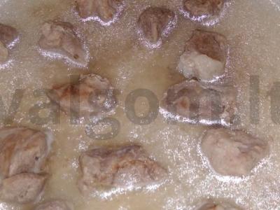 Troškinti daržovės su mėsa ir lęšiais Žingsnis 1