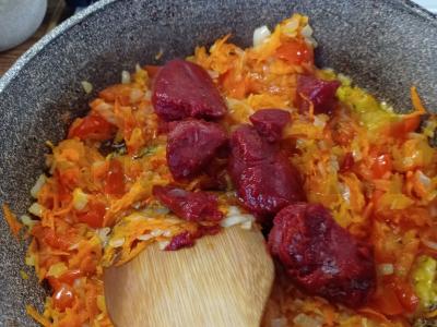 Sultingas barščiai su pupelėmis Žingsnis 3