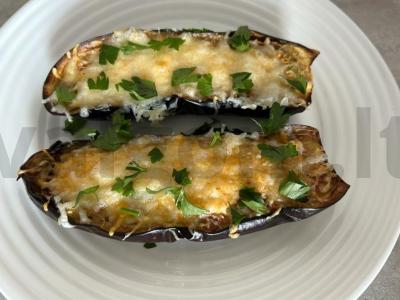 Baklažanų valtelės pagrindine nuotrauka