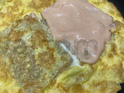 Kiaušinių sumuštinis su dešra Žingsnis 5