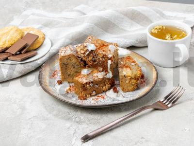 Vegetariškas migdolų pyragas pagrindine nuotrauka