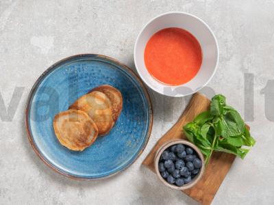 Mini blynai su braškių padažu Žingsnis 3