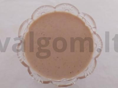 Grietininis desertas iš rauginto pieno su kakava pagrindine nuotrauka