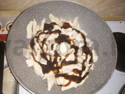Teriyaki vištiena keptuvėje Žingsnis 3