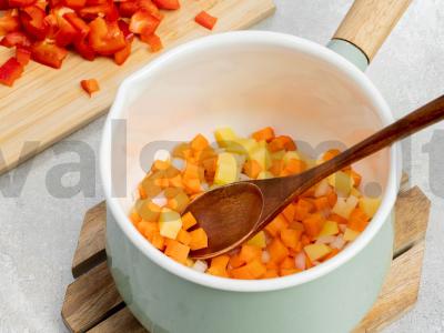 Daržovių troškinys su parmezanu Žingsnis 1