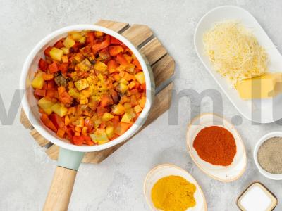 Daržovių troškinys su parmezanu Žingsnis 2