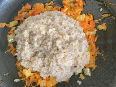 Pusryčių košė su daržovėmis Žingsnis 5