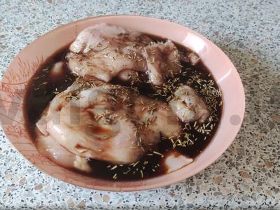 Garstyčių vištienos krūtinėlė garuose Žingsnis 2