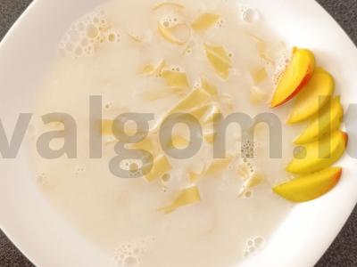 Skani pieno makaronai pagrindine nuotrauka