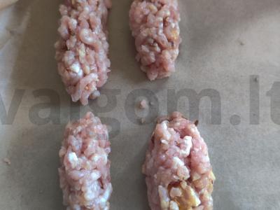 Avinžirnių dešrelės su tkemali padažu Žingsnis 3