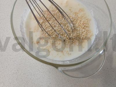 Kokosų sausainiai ant grotelių Žingsnis 3