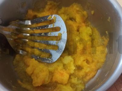 Moliūgų keksiukai Žingsnis 1