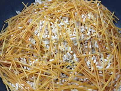 Kreminis rudasis ryžiai su spagečiais Žingsnis 2