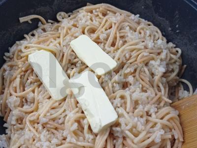 Kreminis rudasis ryžiai su spagečiais Žingsnis 3