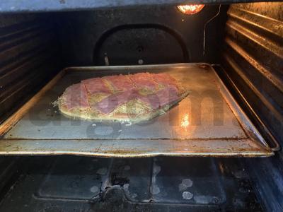 Auksinė pica su kumpiu ir sūriu Žingsnis 10