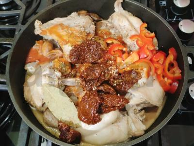 Kailinis triušis su daržovėmis ir provanso žolelėmis Žingsnis 2